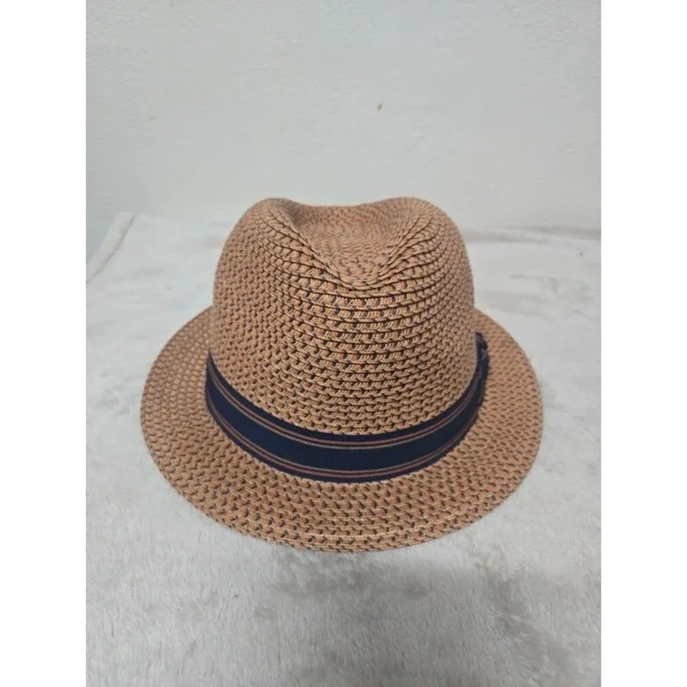 Dozer Kids Straw Fedora Hat - Size 54cm (Excellent Condition)